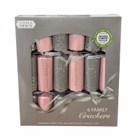 Pachet cadou pentru familie, 6 Crackers, gri/roz, RMS 1351187-GREY